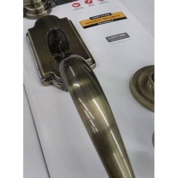 Kwikset Arlington Single Cylinder Handleset w/Lido Lever 800ANXLL Satin Nickel - Picture 3 of 7